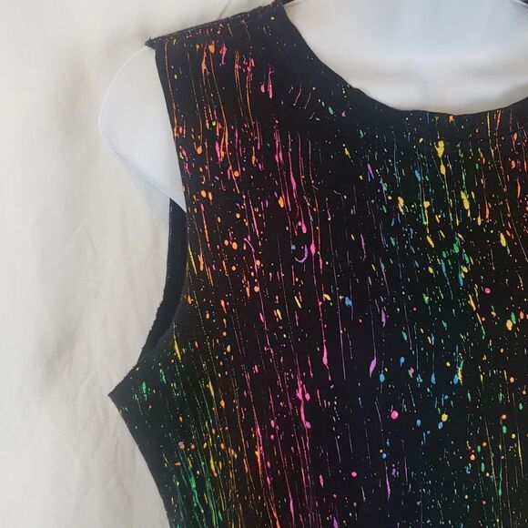 Women's Medium Rainbow Rave Party Festival Top - Picture 3 of 11
